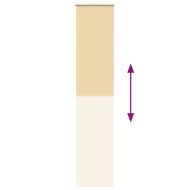 Ролкова щора Blackout Бежова 60x210 cm Ширина на плата 55,7 cm