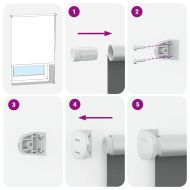 Ролетна щора Blackout Black 115x150 cm Ширина на плата 110,7 cm