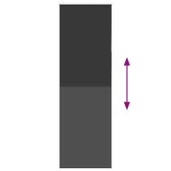 Ролетна щора Blackout Black 85x210 cm Ширина на плата 80,7 cm