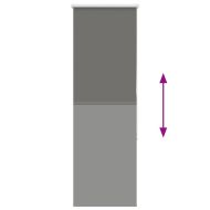 Ролкова щора Blackout Сив 60x130 cm Ширина на плата 55,7 cm