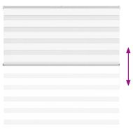 Зеброва щора бял 145x150 см Ширина на плата 140,9 см полиестер