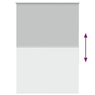 Ролкова щора Blackout Светло сиво 90x150 cm Ширина на плата