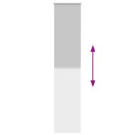 Ролкова щора Blackout Светло сиво 40x230 cm Ширина на плата