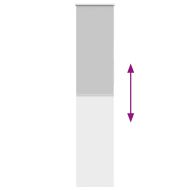 Ролкова щора Blackout Светло сиво 50x230 cm Ширина на плата