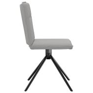 Трапезни столове, 4 бр, облачно сиви, текстил