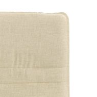 Трапезни столове, 4 бр, кремави, текстил