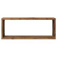 Wall Cube Shelves 4 бр. старо дърво 60x15x23 cm
