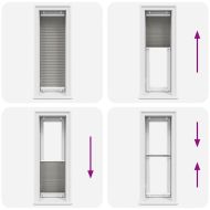 Плисирана щора Антрацит 45x100 cm Ширина на плата 44,4 cm