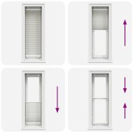 Плисирана щора Светло сиво 45x150 cm Ширина на плата 44,4 cm