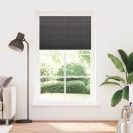 Плисирана щора черна 115x200 cm Ширина на плата 114,4 cm