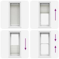 Плисирана щора Светло сиво 60x100 cm Ширина на плата 59,4 cm