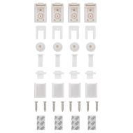 Плисирана щора Бяла 65x150 cm Ширина на плата 64,4 cm Полиестер