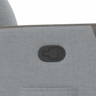 Реклайнер стол, светлосив, текстил