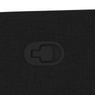 Изправящ реклайнер стол, черен, текстил