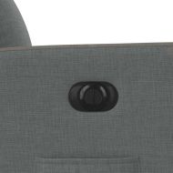 Електрически наклоняем стол, тъмносив, текстил