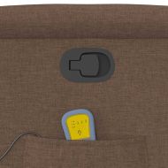 Масажен наклоняем стол, кафяв, текстил