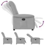 Recliner Chair Cloud Grey Fabric