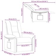 Recliner Chair Cloud Grey Fabric