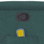 Масажен наклоняем стол, тъмнозелен, текстил