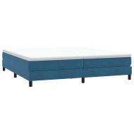 Box Spring Легло без матрак Тъмно синьо 200x210 cm Кадифе
