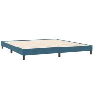 Box Spring Легло без матрак Тъмно синьо 200x210 cm Кадифе