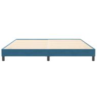 Box Spring Легло без матрак Тъмно синьо 200x210 cm Кадифе