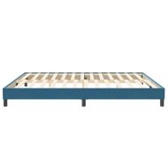 Box Spring Легло без матрак Тъмно синьо 200x210 cm Кадифе