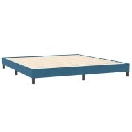 Box Spring Легло без матрак Тъмно синьо 200x210 cm Кадифе