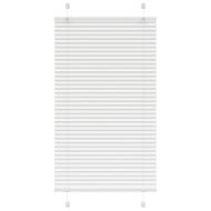 Плисирана щора Бяла 80x100 cm Ширина на плата 79,4 cm Полиестер