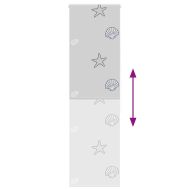 Ролетна щора за баня 70x240 см Ширина на плата 66 см