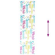 Ролетна щора за баня 70x240 см Ширина на плата 66 см