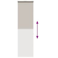 Ролетна щора за душ с касета 60x240 см Ширина на плата 56 см