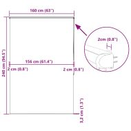 Ролетна щора за душ с касета 160x240 см Ширина на плата 156 см