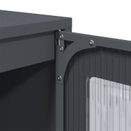 Висока дъска антрацит 68x39x123 cm Стомана