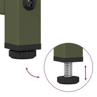 Висок шкаф, маслиненозелен, 68x39x111,5 см, стомана