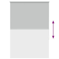 Ролкова щора Blackout Светло сиво 100x175 см Ширина на плата