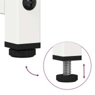 ТВ шкаф, бял, 100,5x39x60,5 см, стомана