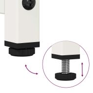 Нощно шкафче бяло 36x39x78 cm Студено валцувана стомана