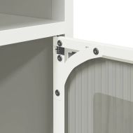 Нощно шкафче бяло 36x39x78 cm Студено валцувана стомана