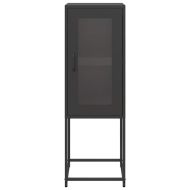 Шкаф черен 36x39x107 cm Студено валцувана стомана