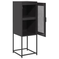 Шкаф черен 36x39x107 cm Студено валцувана стомана