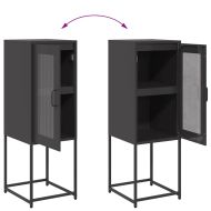 Шкаф черен 36x39x107 cm Студено валцувана стомана