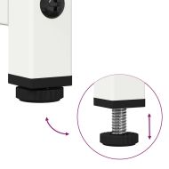 ТВ шкаф, бял, 68x39x60,5 см, стомана