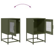 Нощно шкафче маслиненозелено 36x39x60,5 cm