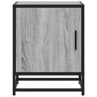 Нощно шкафче Grey Sonoma 40x31x50 cm Обработено дърво и метал