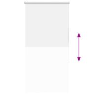 Ролкова щора Blackout бял 65x130 см Ширина на плата 60,7 см
