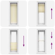 Плисирана щора Кремава 40x150 cm Ширина на плата 39,4 cm