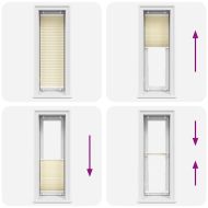 Плисирана щора Cream 50x150 cm Ширина на плата 49,4 cm