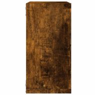 стенни кубични рафтове 6 бр. опушен дъб 30x15x30 cm