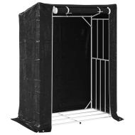 vidaxL Стойка за дърва за огрев с дъждобран, 150x80x200 см
